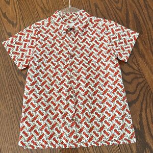 Boys Burberry button down shirt